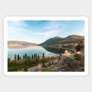 Okanagan Lake and Mountains View in Summerland Sticker